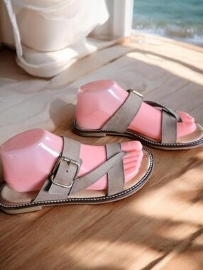 COACH & FOUR ( 9 ) ORTA SANDAL In Taupe Made in Italy Sandal